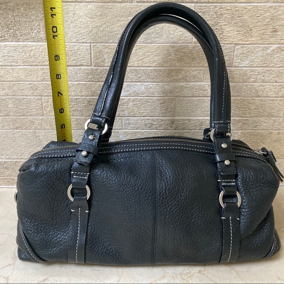 Leather Mini duffle style “H” handbag - Picture 4 of 9